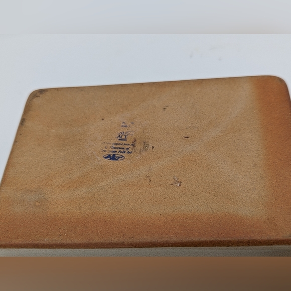 Museum of American Folk Art Blue Carousel Horse Ceramic Trinket Box - Picture 6 of 8